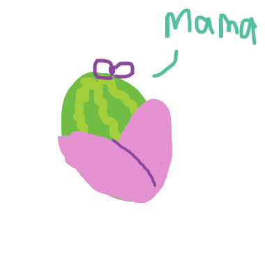 Congrats!! It’s a baby watermelon! - Online Drawing Game Comic Strip Panel by sophie_snakeheart