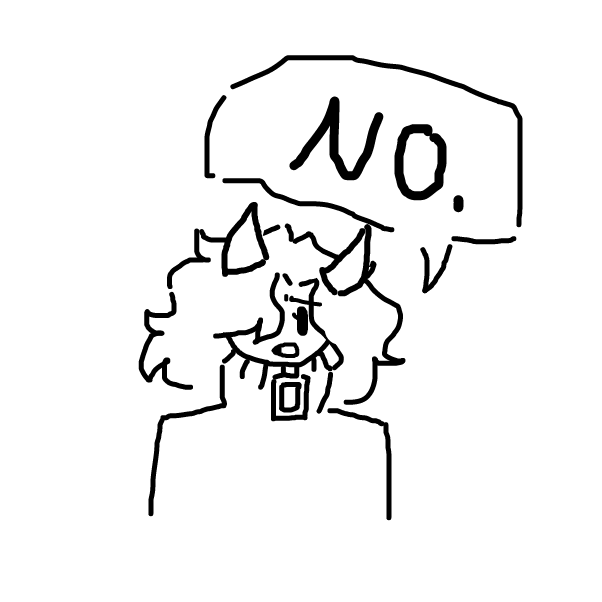 no. - Online Drawing Game Comic Strip Panel by Grump