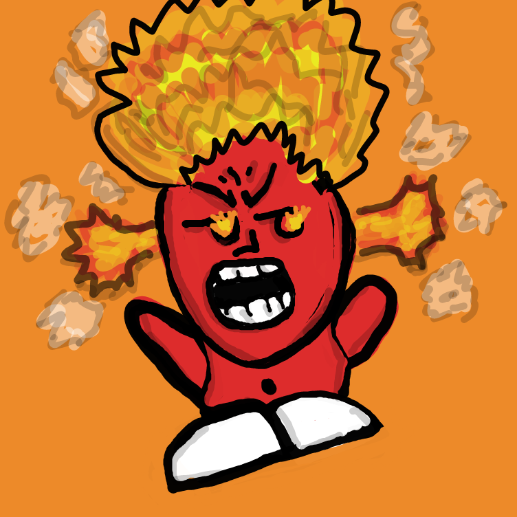 Anger exploding - Online Drawing Game Comic Strip Panel by HeatherWoolley