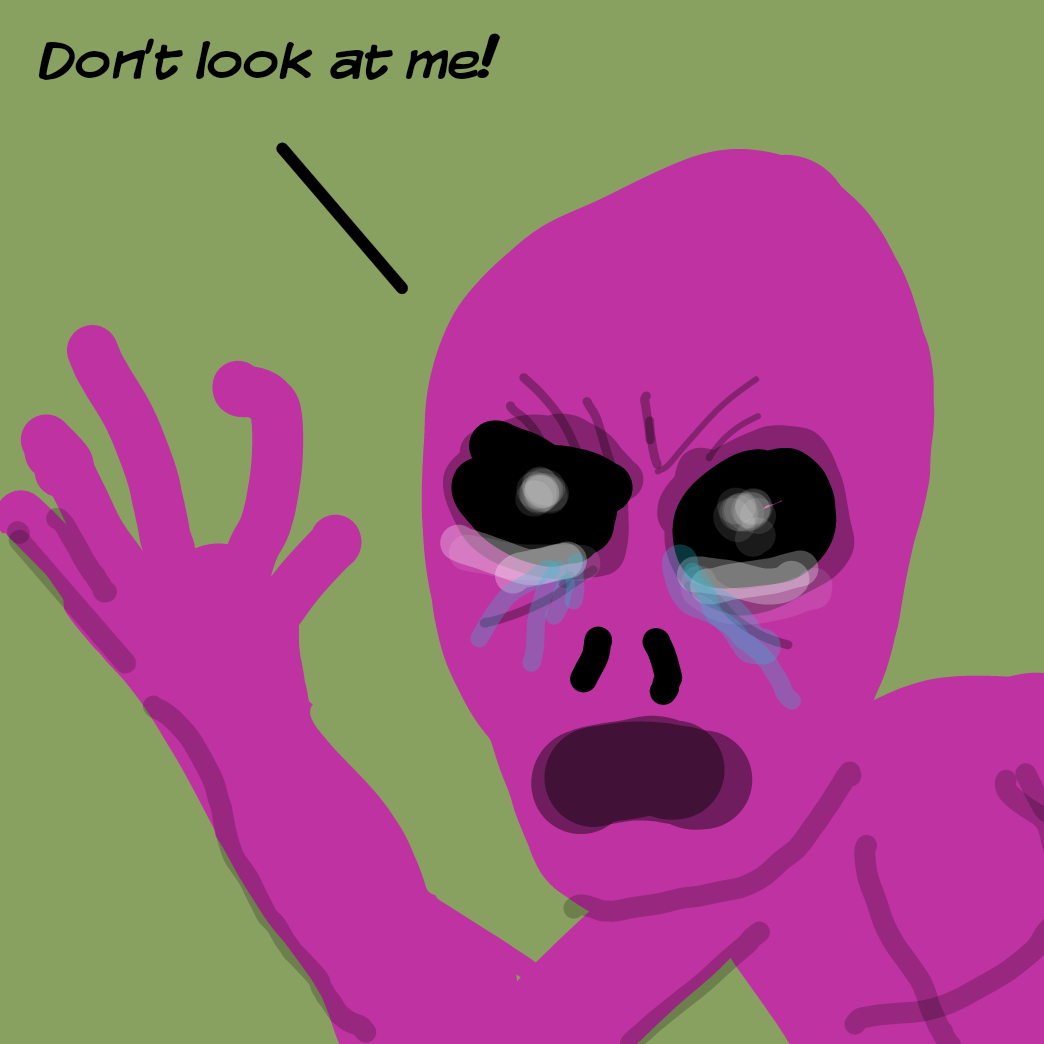 Drawing in scp096 by Emjaypatrick