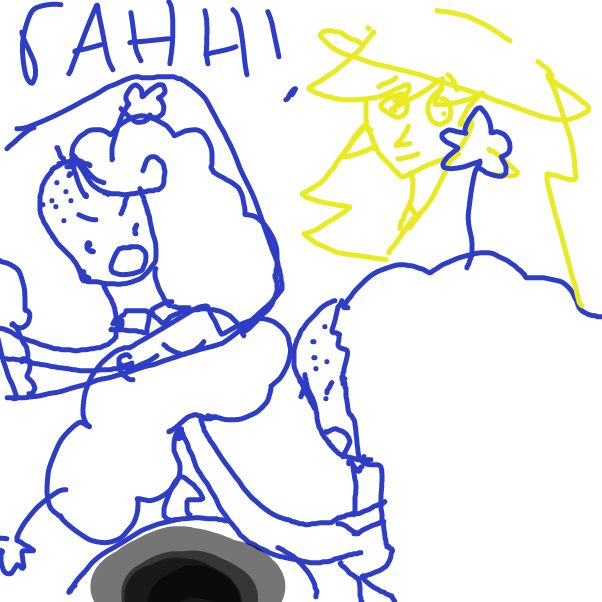 Drawing in Rigels floofy hair  by ArtDaddy