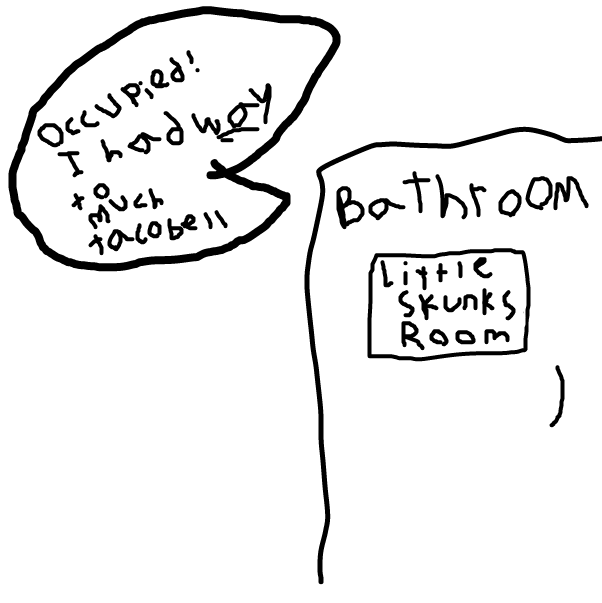 They had a way too much tacobell! (Sorry for the typo in the title.) - Online Drawing Game Comic Strip Panel by Monkey_HugLuv