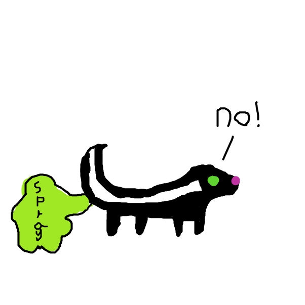 That's me spraying the guy - Online Drawing Game Comic Strip Panel by Monkey_HugLuv