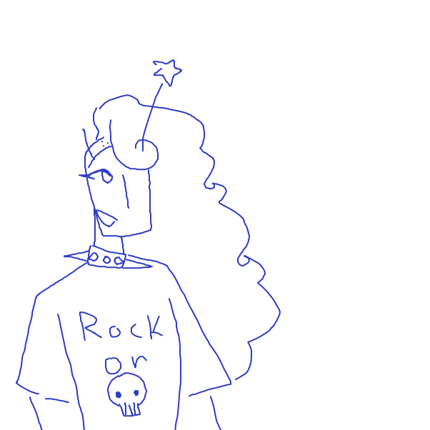 Drawing in Rigels floofy hair  by DOCTOR BUTTONS