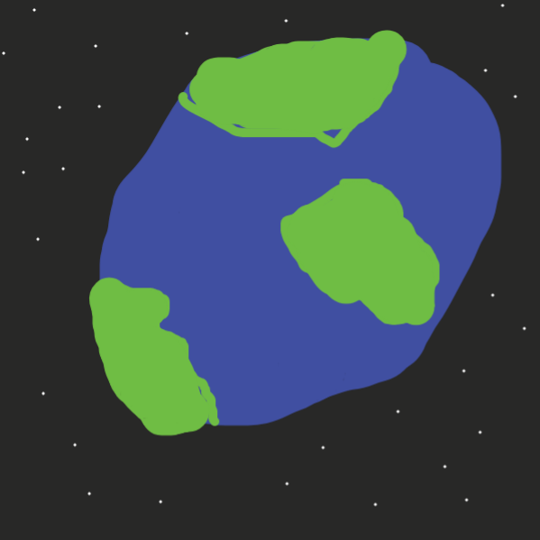 Drawing in the earth by Duncan