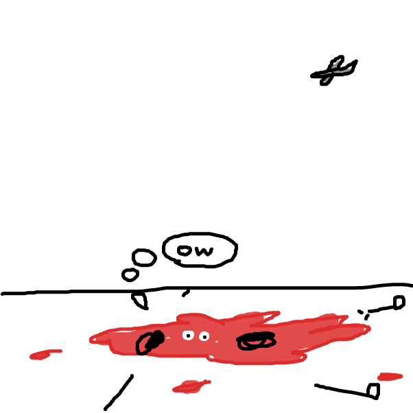 Splat. - Online Drawing Game Comic Strip Panel by Xayli