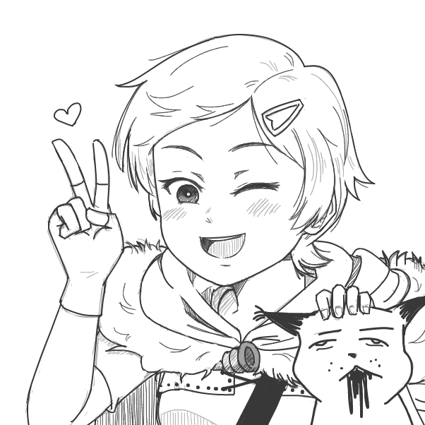 Drawing in marcy wu from amphibia <3 by flxsemi