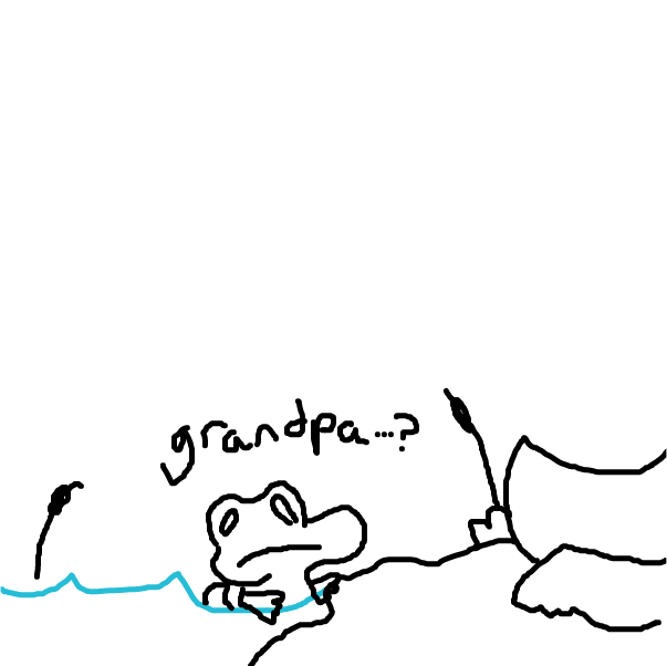 Timmy wants to see if grandpa is ok - Online Drawing Game Comic Strip Panel by Yeoguort
