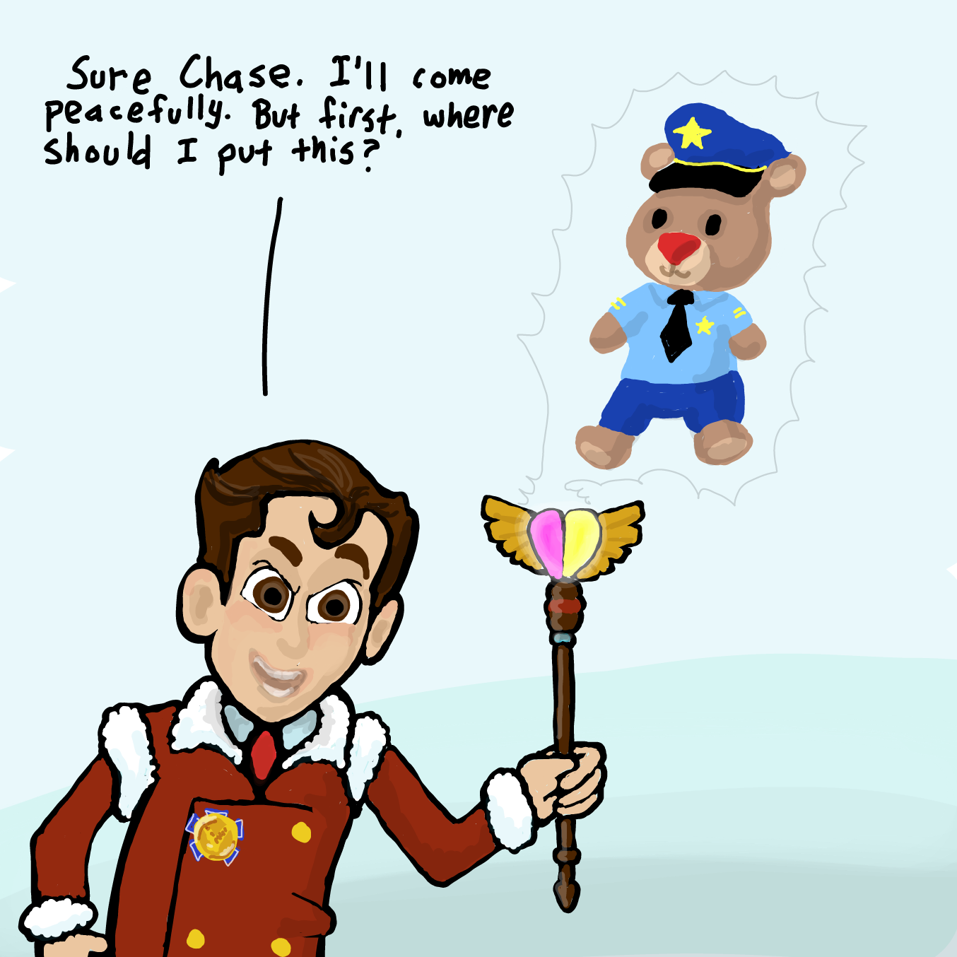  - Online Drawing Game Comic Strip Panel by Wizard Croissant