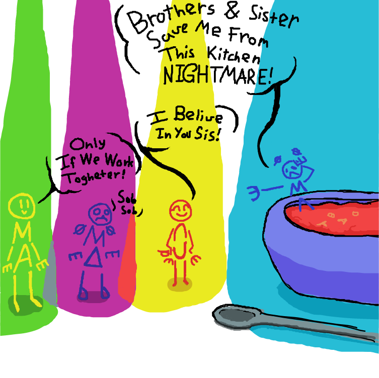 Drawing in Ellanika Letter Man by Veum