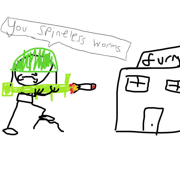 Drawing in fursona :p by pavemento