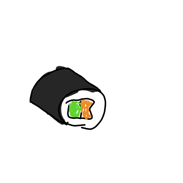 Drawing in Sushi but fast... by StickBoyy