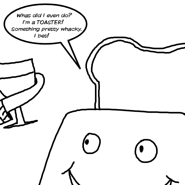 It was a totally funny hijink. Can't wait for you to find out in panel 3! - Online Drawing Game Comic Strip Panel by Emjaypatrick