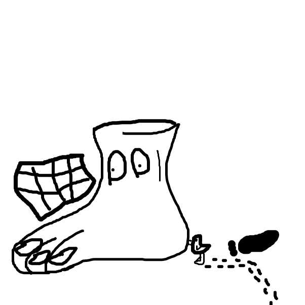 Drawing in 👣 by BananaDoc