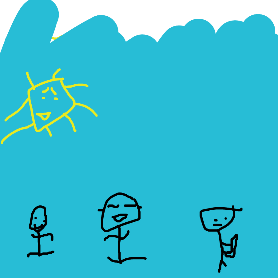 Drawing in happy life by amongus