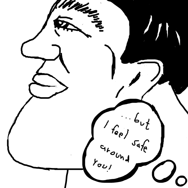 Drawing in Buddha I'm scared by Horoheki