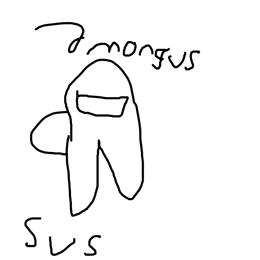 Drawing in mozzie by amongus