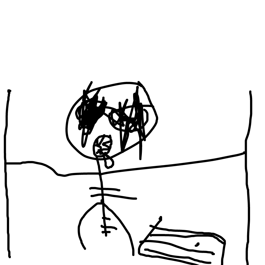 Drawing in The Door by amongus