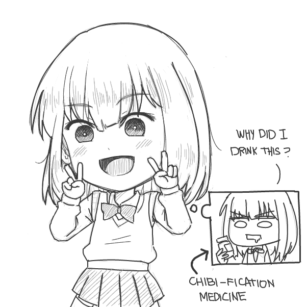 Drawing in SUNDDENLY..... CHIBIFY by flxsemi