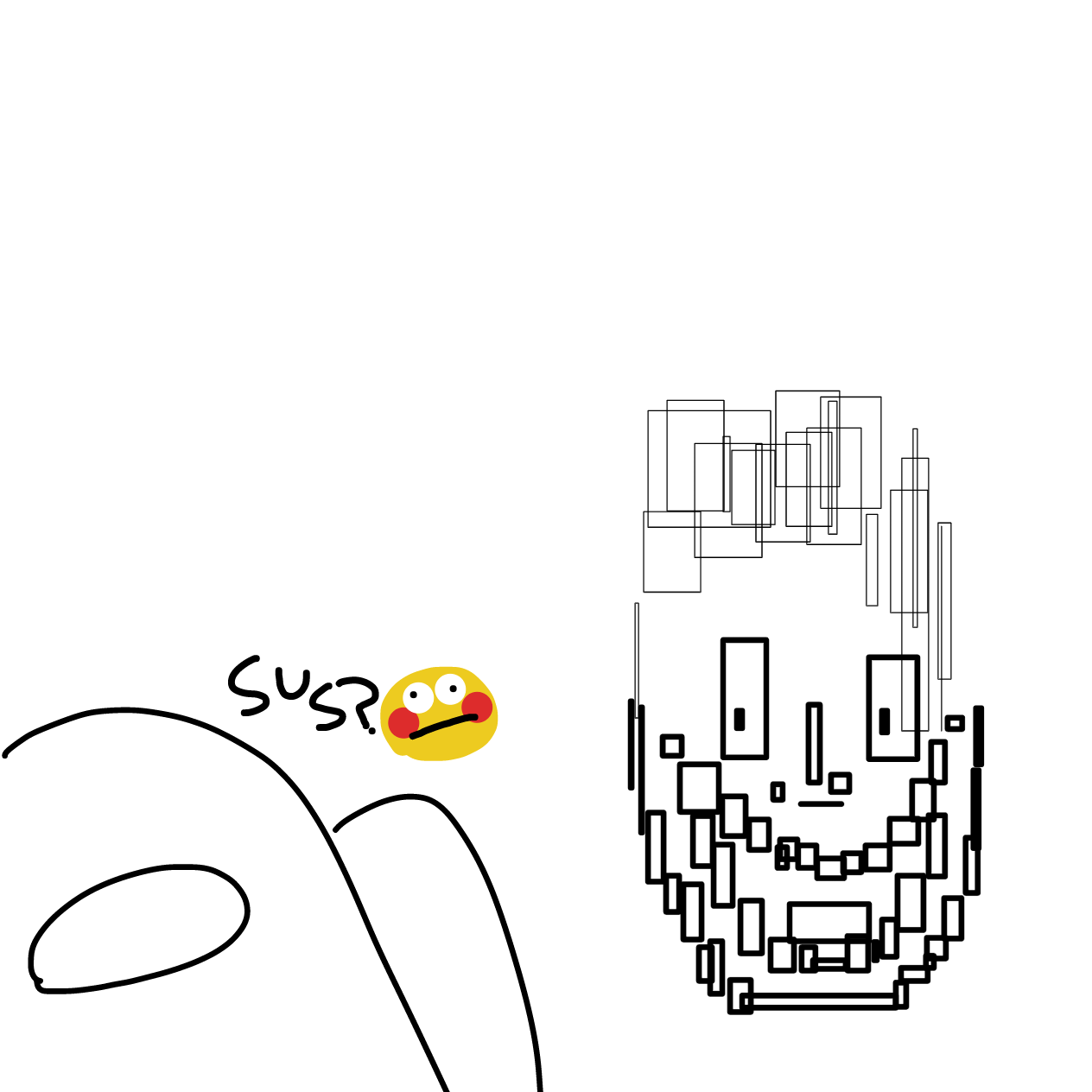 SUSSI BAKA AMOGU - Online Drawing Game Comic Strip Panel by kugirr