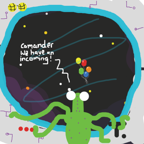 Drawing in Baloons by Some_Tatti_Art