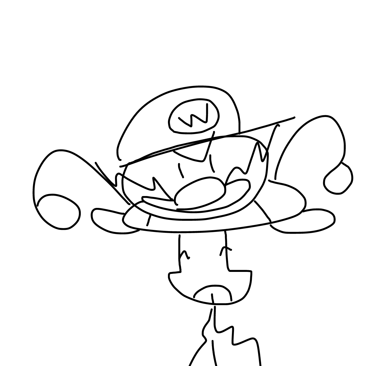 warios huge cokc - Online Drawing Game Comic Strip Panel by kugirr