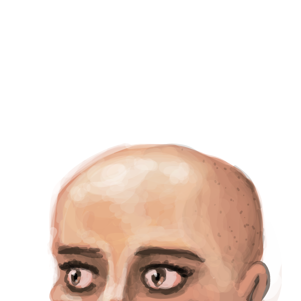 Natalie Portman’s Shaved Head - Online Drawing Game Comic Strip Panel by Peyocay