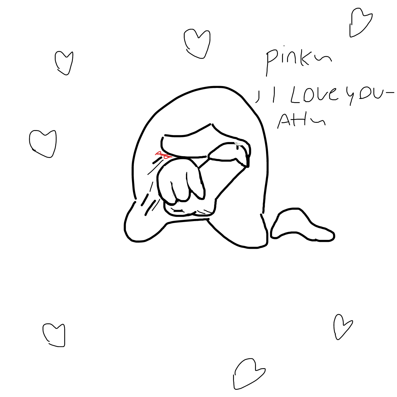 Drawing in Me when someone is sus by ammloguu