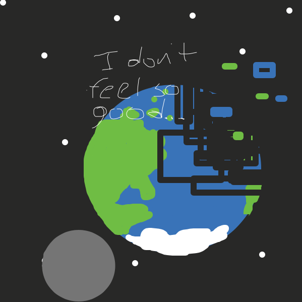 Drawing in the earth by The Green Flame