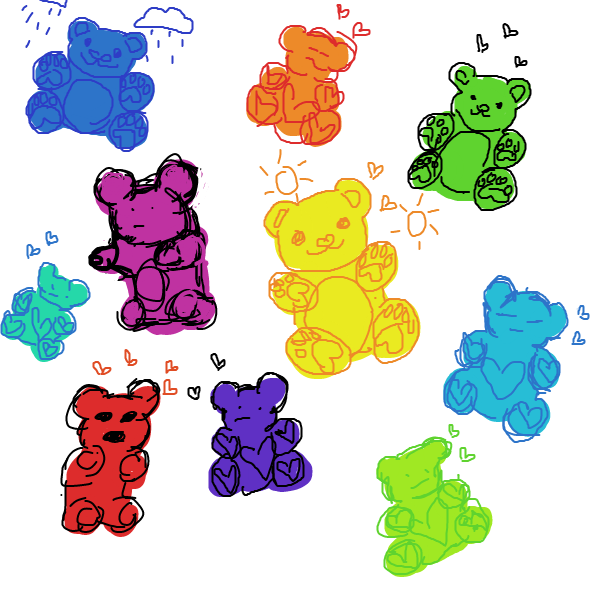 Liked webcomic gummy bear
