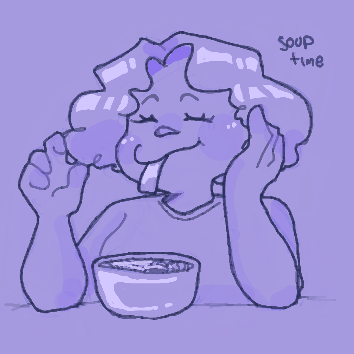 Drawing in draw yourself eating your favorite food by bubaki