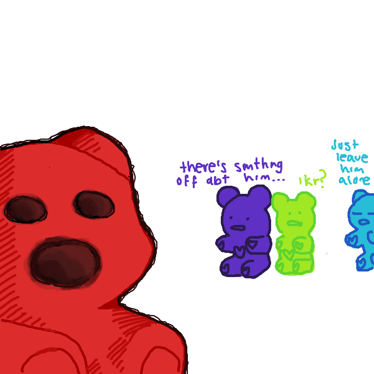 Drawing in gummy bear by bubaki