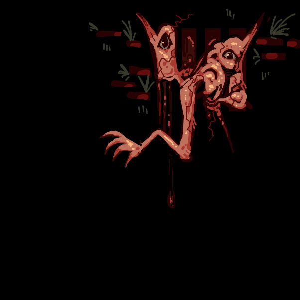 the flesh in the walls - Online Drawing Game Comic Strip Panel by Chumky