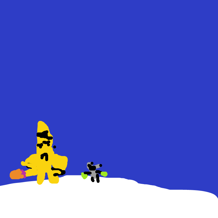 Drawing in Naked Jesus Discussess The Night Skies by ChicaPizza