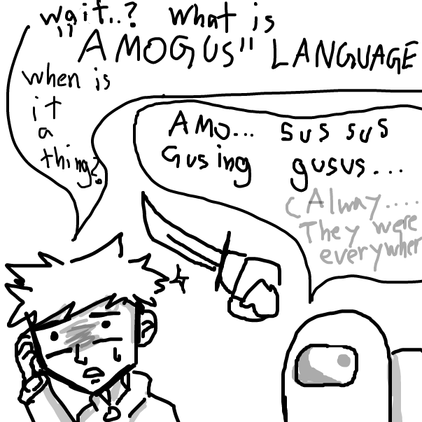 this is a first time i drew amongus it this website....... so 6 month untill I drew amongus - Online Drawing Game Comic Strip Panel by FifaSam