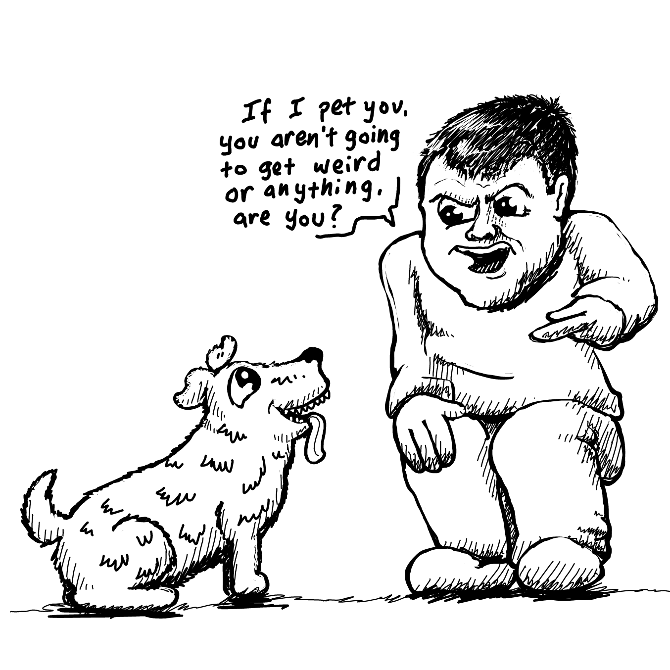 Drawing in Stranger Dog by Wizard Croissant