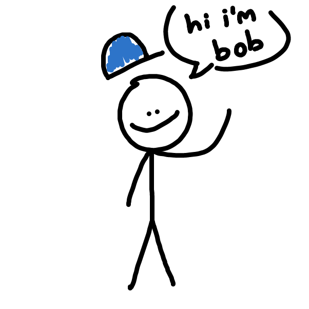 bob says hi - Online Drawing Game Comic Strip Panel by toasterbath