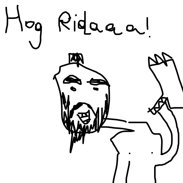 Drawing in HEE HEE HEE HAW by pavemento