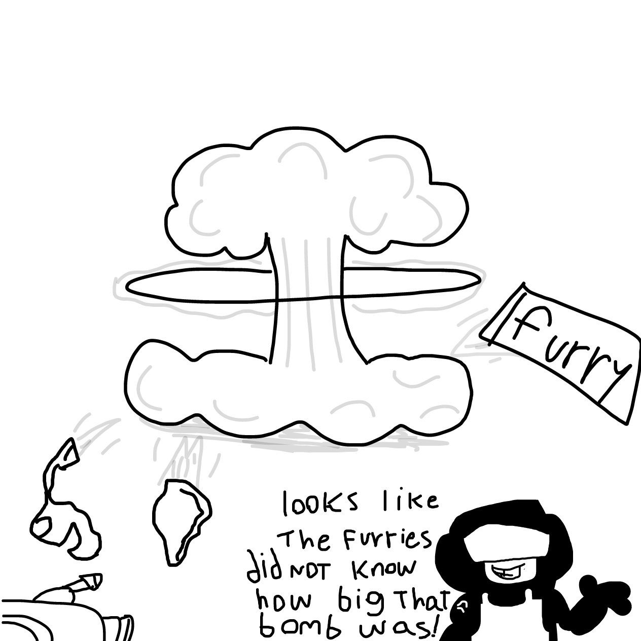 Drawing in fursona :p by explodingwolfs