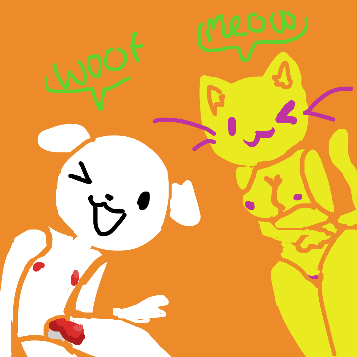 Drawing in fursona :p by Razputin