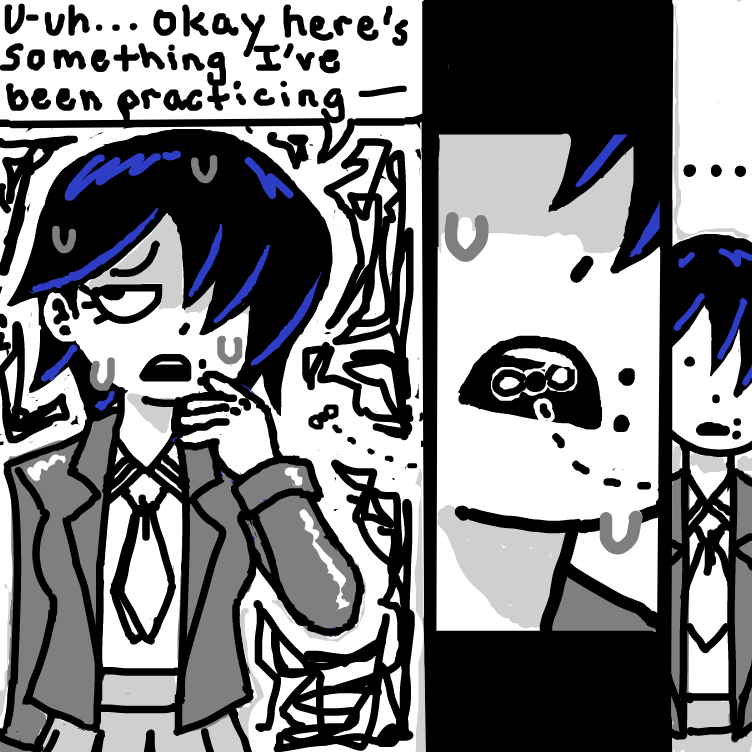 Drawing in R.O.O.P. 9: cold cool Classmate by nooz