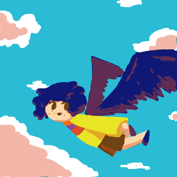 Drawing in freefall by HeckinHeck