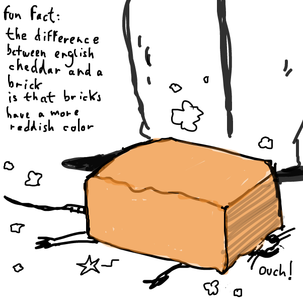 also a brick is easier to slice and tastes better - Online Drawing Game Comic Strip Panel by Peyocay