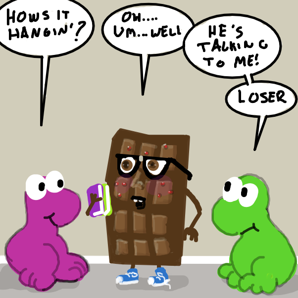 Drawing in Teenage Chocolate Nerd by Emjaypatrick