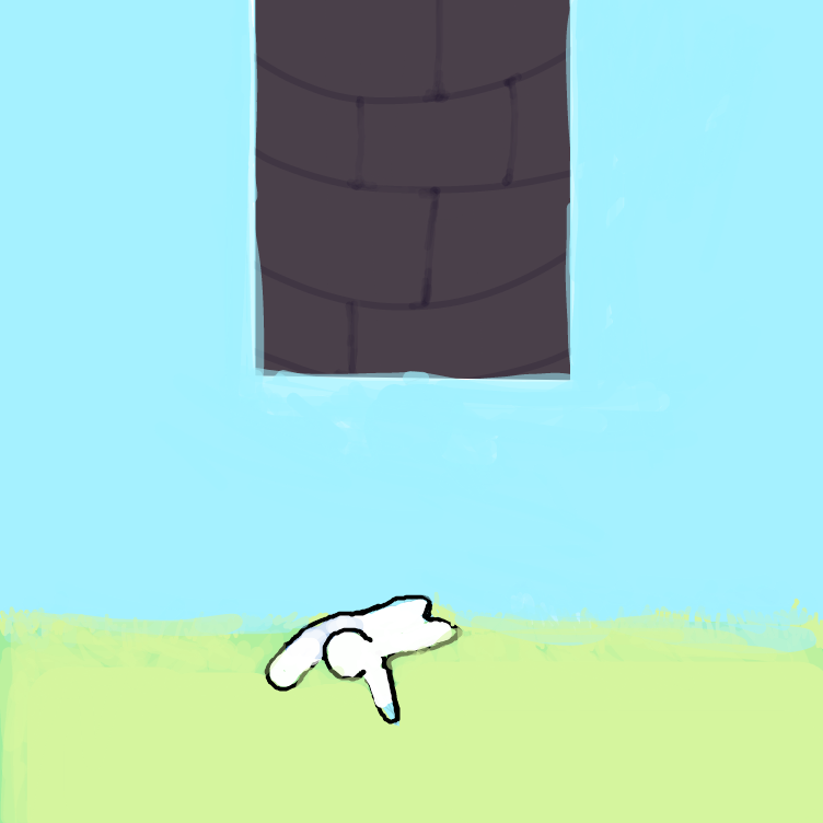 A Human is born.  - Online Drawing Game Comic Strip Panel by JA