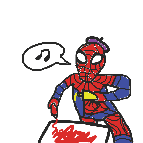 Drawing in sPoDeR mAn by fa99les