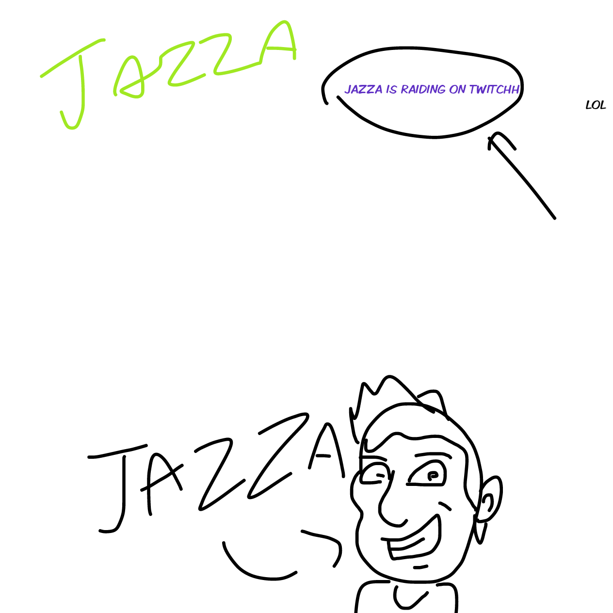 Drawing in seven days minus two plus one by JAZZA