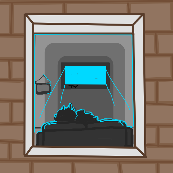 Drawing in A Very Tall Apartment Building by Cpt.Melon