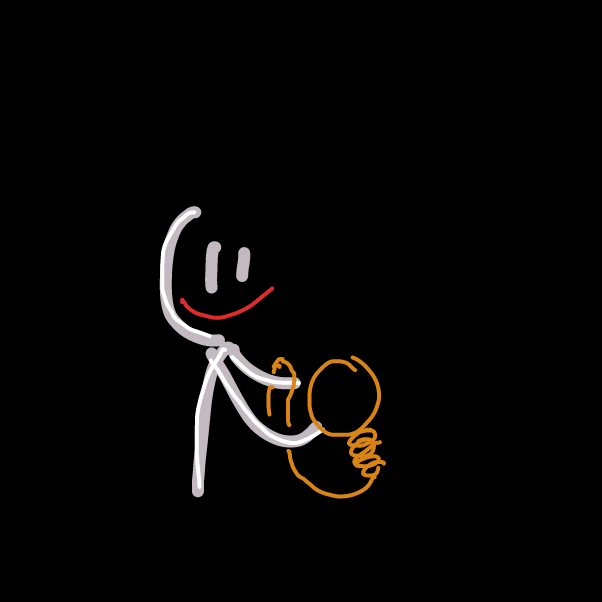 Drawing in outline of the you by boneHed