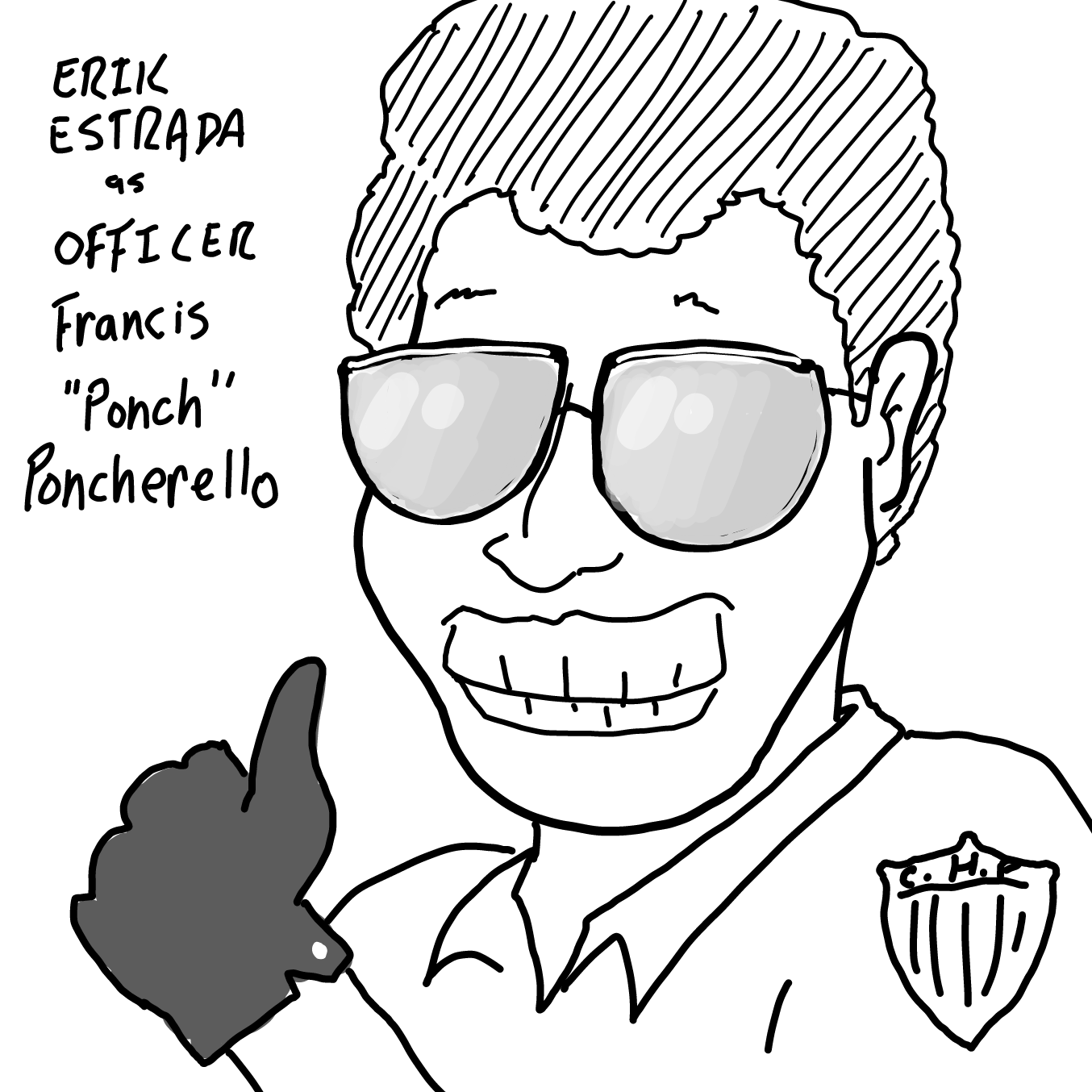 Drawing in CHiPS Fan Art by Wizard Croissant